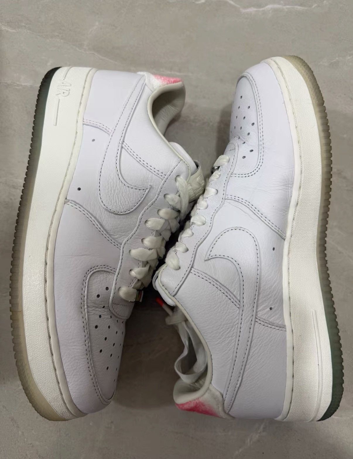 Nike Nike Air Force1"GOT 'EM"Peach Birthday Low Top Sneakers J34 Size US 9 / EU 42 - 4 Thumbnail