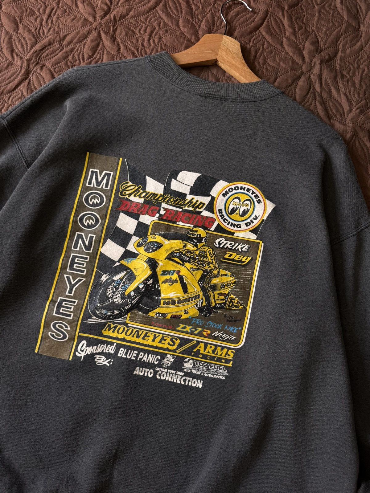Gear for Sports Vintage 90s🔥 MOON EYE CHAMPIONSHIP DRAG RACING 1996❗️ Size US XL / EU 56 / 4 - 8 Thumbnail