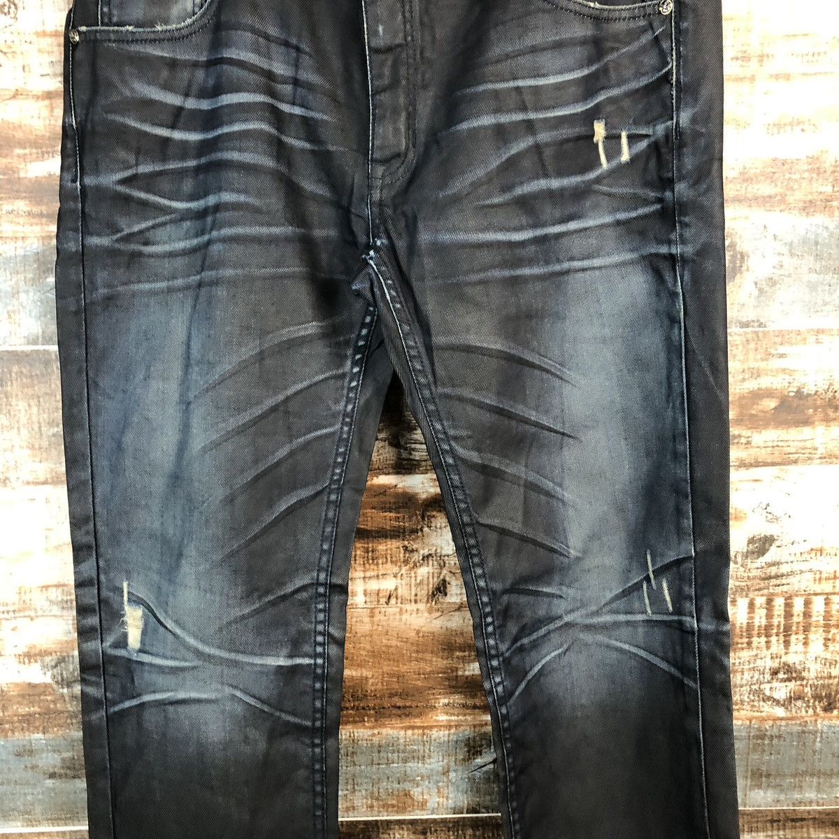 Japanese Brand DLL Osaka Big Train Blue Denim Pants #C095 Size US 38 / EU 54 - 5 Thumbnail