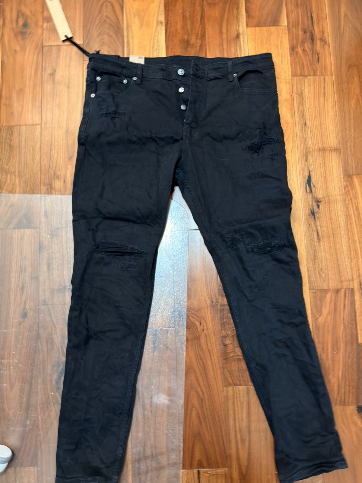 Ksubi Ksubi Chitch Boneyard Ripped Slim Fit Stretch Denim Jeans Size US 40 / EU 56 - 2 Thumbnail