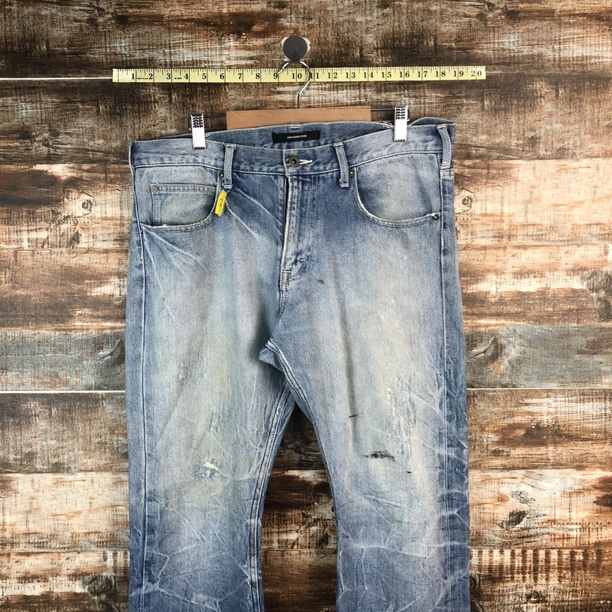 JACKROSE DLL Jack Rose Blue Distressed Denim Pants #C011 Size US 32 / EU 48 - 2 Thumbnail