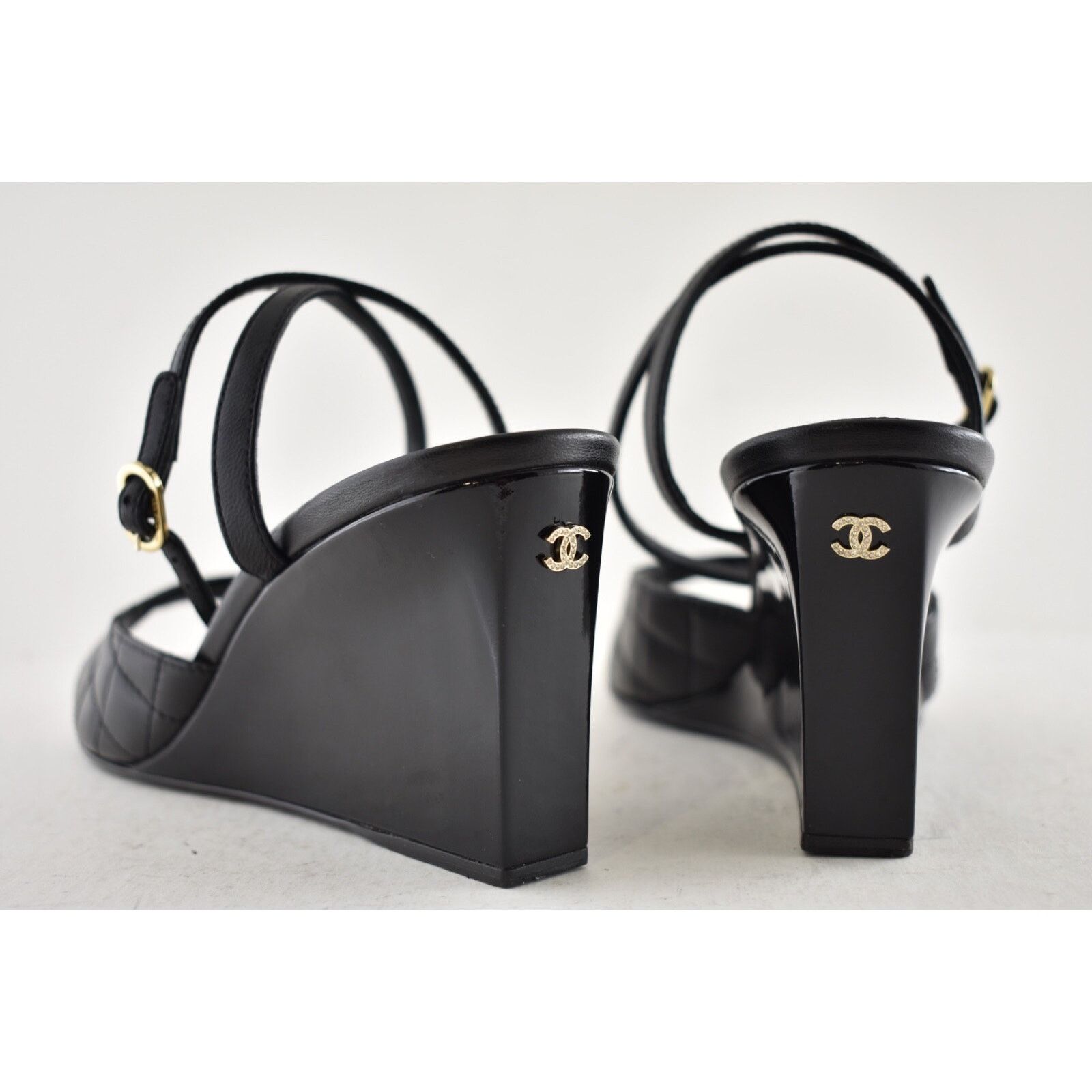 Chanel Chanel 24C Black Quilted Lambskin CC Crystal Logo Ankle Size US 8 / IT 38 - 12 Thumbnail
