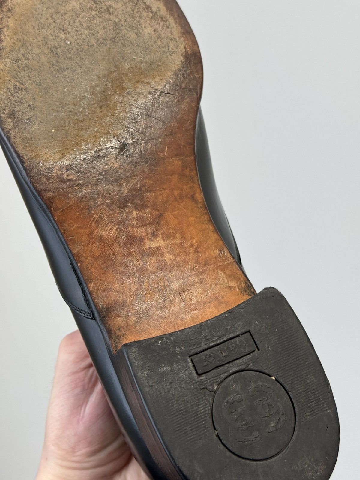 Barker Barker England Black Leather Slip-On Shoes Men UK 11.5 EU 46 Size US 11.5 / EU 44-45 - 17 Thumbnail