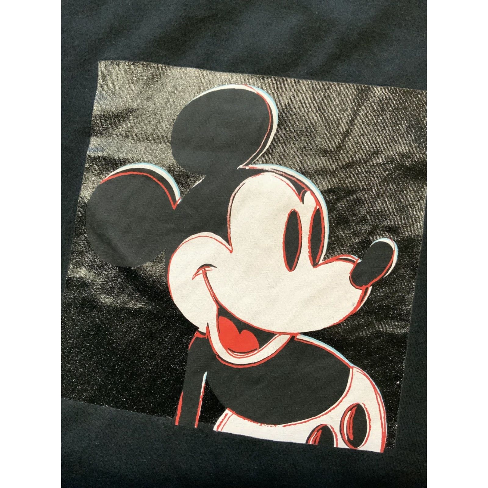 Uniqlo VINTAGE Uniqlo Box Logo Mickey Mouse T-Shirt X Andy Warhol X Disney Black SM S Mens Size US S / EU 44-46 / 1 - 6 Thumbnail