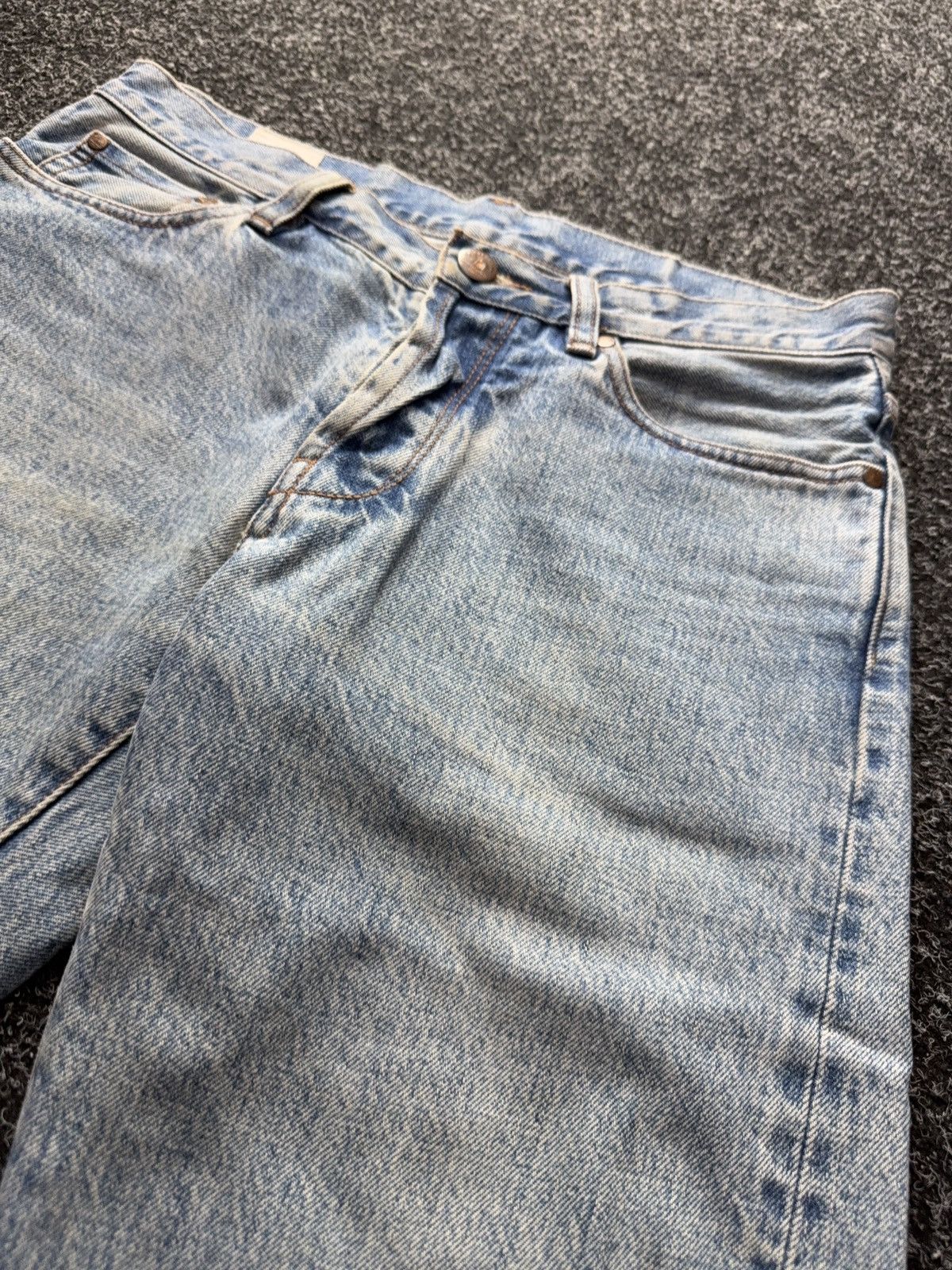 Han Kjobenhavn Han Kjobenhavn Selvedge Jeans Dirty Distressed Light Wash Size US 29 - 9 Thumbnail