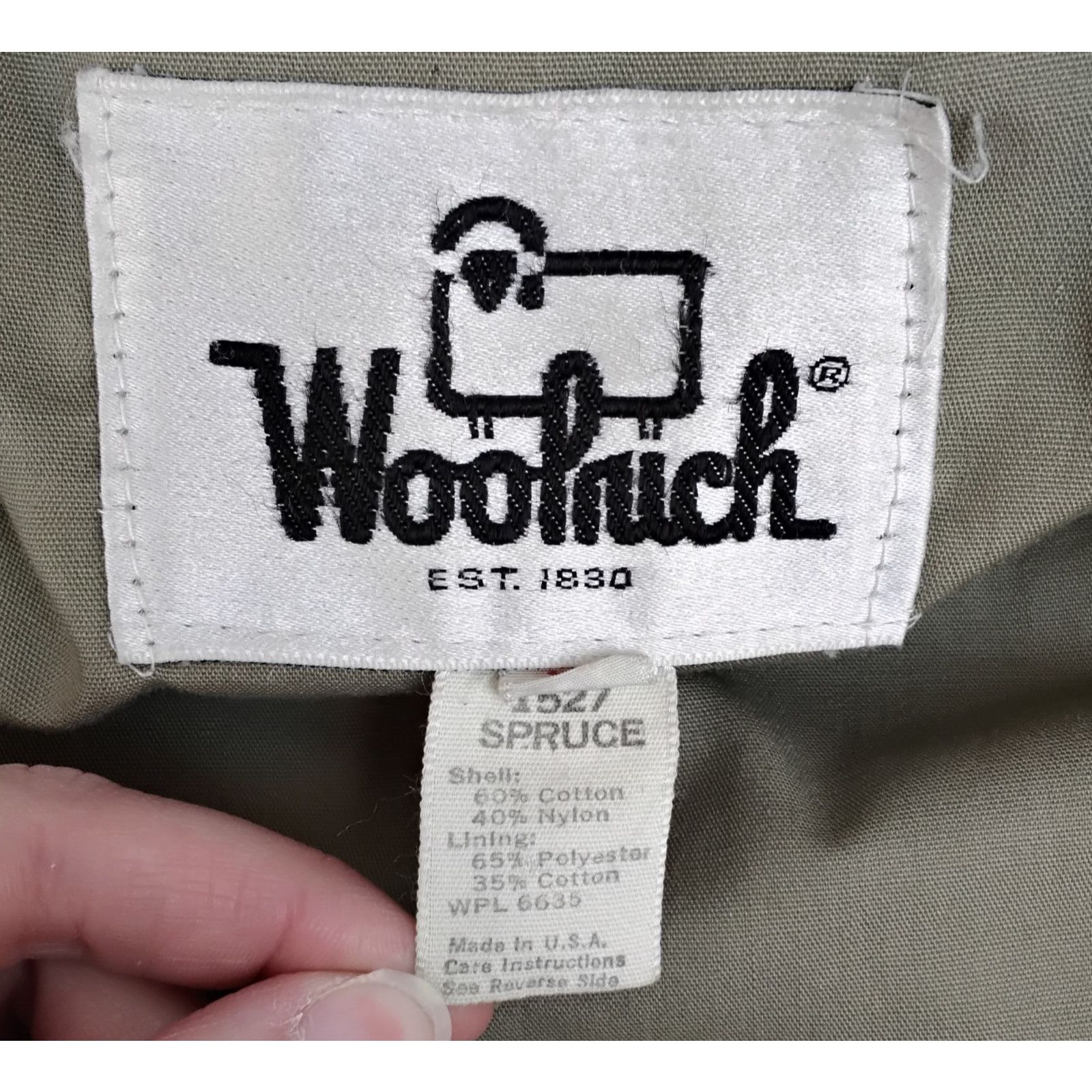 Woolrich Woolen Mills Woolrich 1527 Rain Jacket Men's L Spruce Green Vintage USA Size US L / EU 52-54 / 3 - 8 Thumbnail