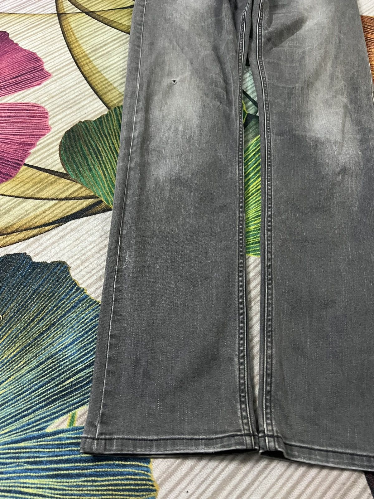 If Six Was Nine × Punk and Yo × Seditionaries CUSTOM CULTURE LIKE CHROME HEART FADED JEANS Size US 30 / EU 46 - 3 Thumbnail