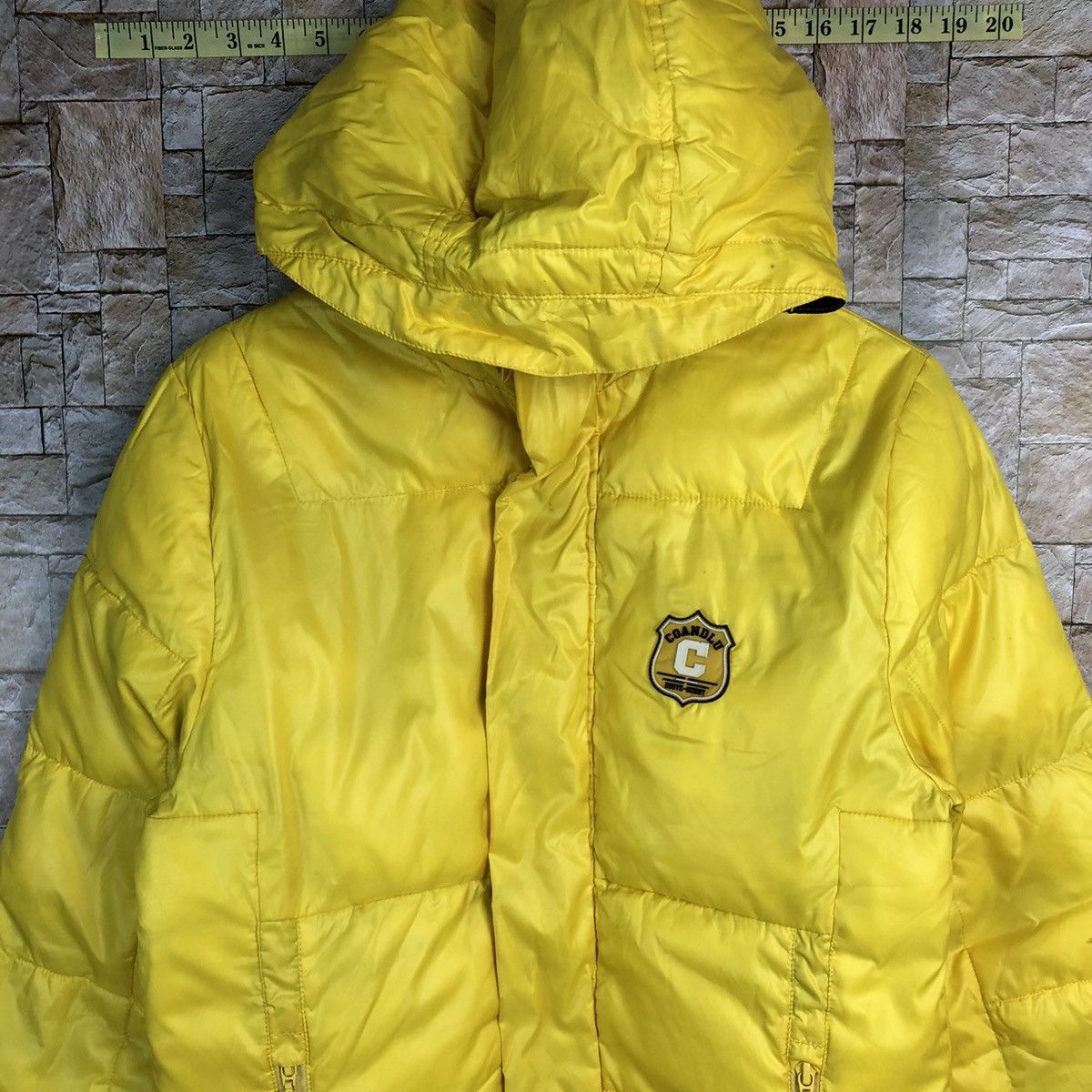 Japanese Brand Coandus Yellow puffer jacket #A236 Size US M / EU 48-50 / 2 - 5 Thumbnail