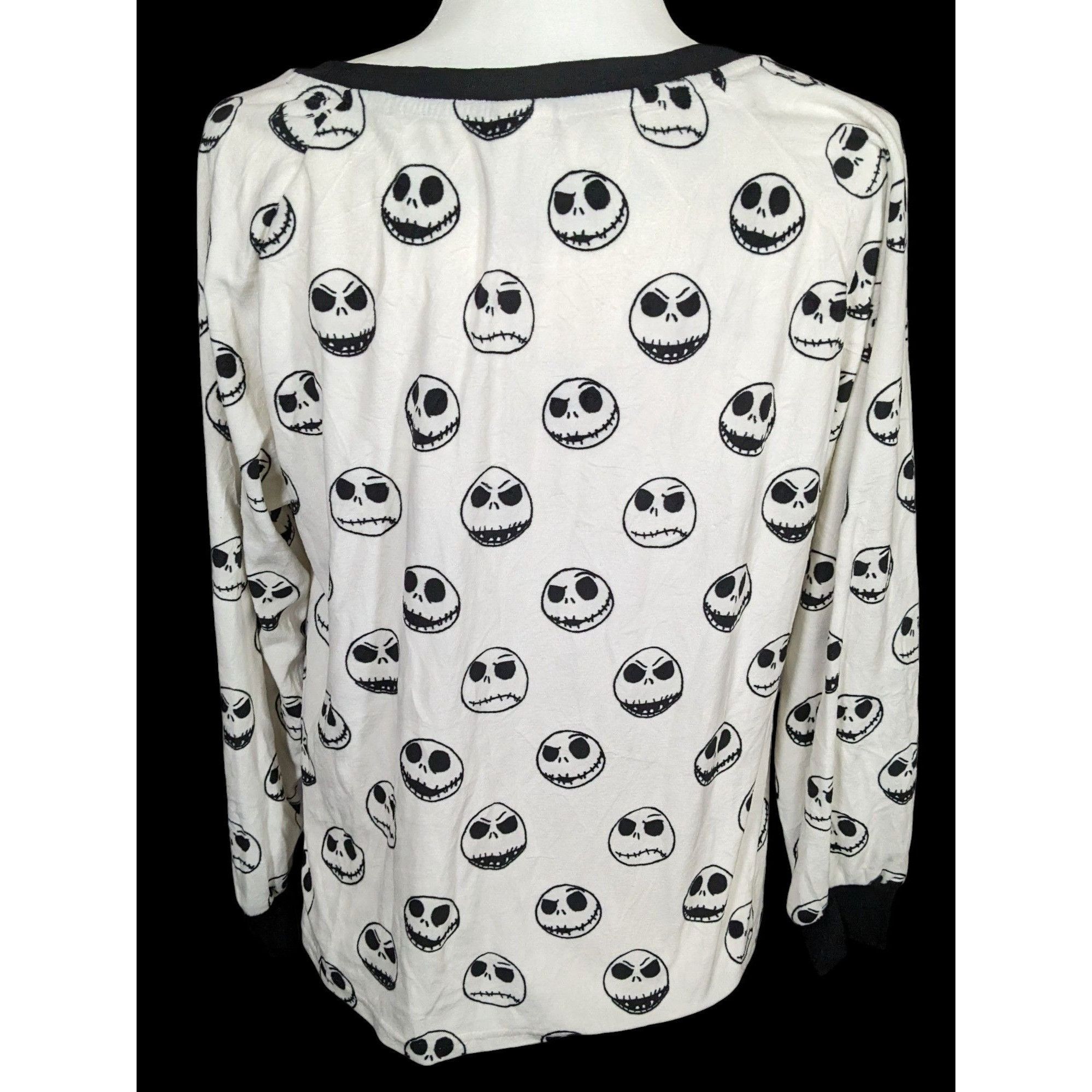 Disney Spooky Disney Jack Skellington Pajama Top Size ONE SIZE - 2 Preview