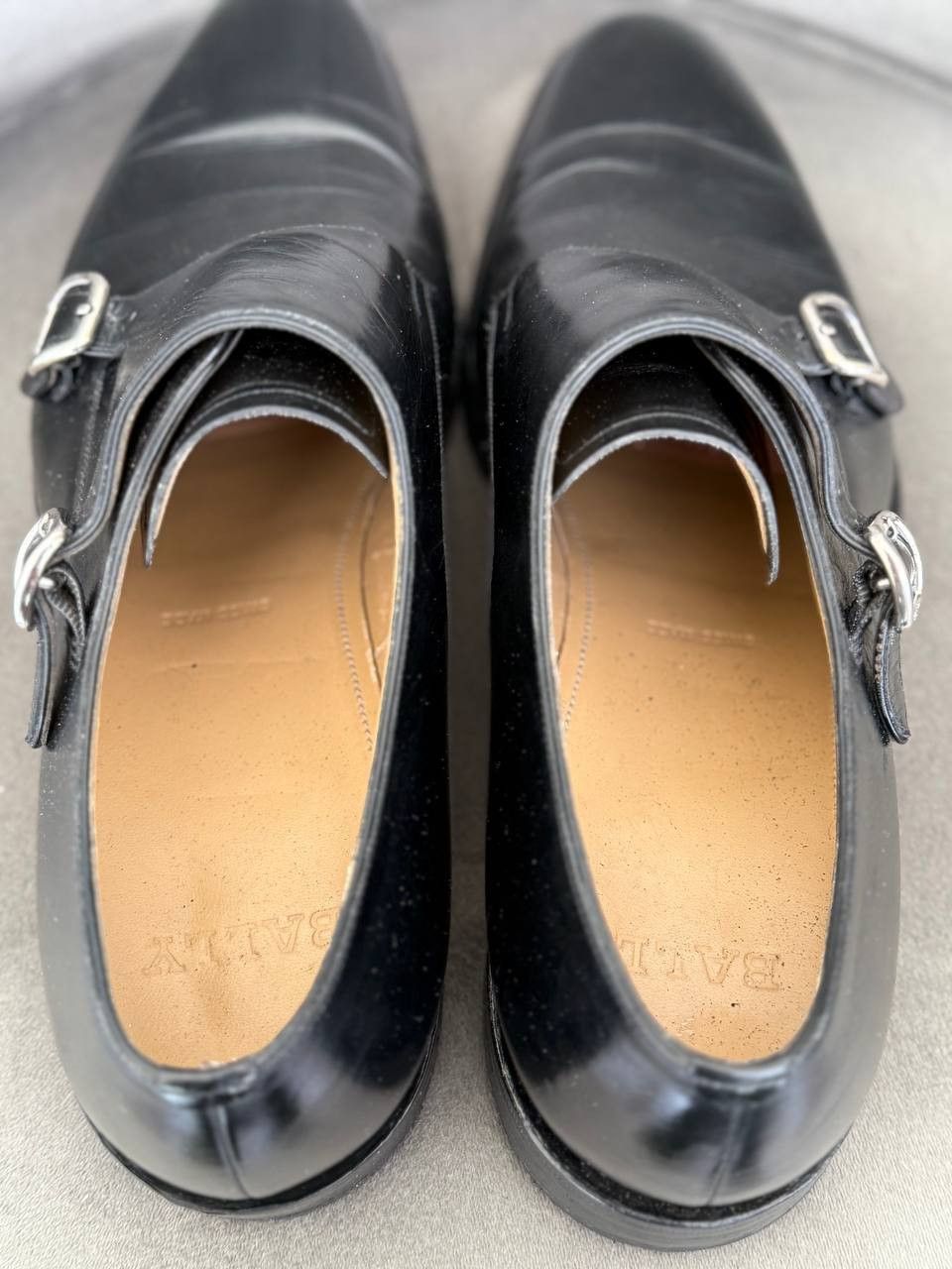 Bally Bally Scardino mens Black Leather Monks monk strap shoes Size US 11.5 / EU 44-45 - 12 Thumbnail