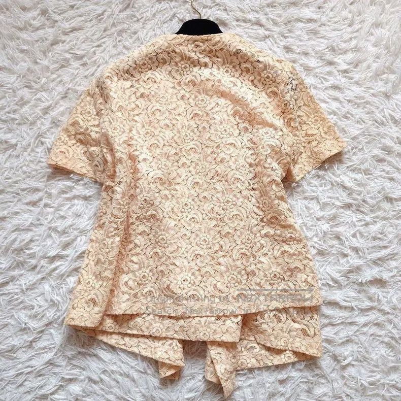 Comme des Garcons Comme Des Garcons Beige lace floral top Size S / US 4 / IT 40 - 2 Thumbnail