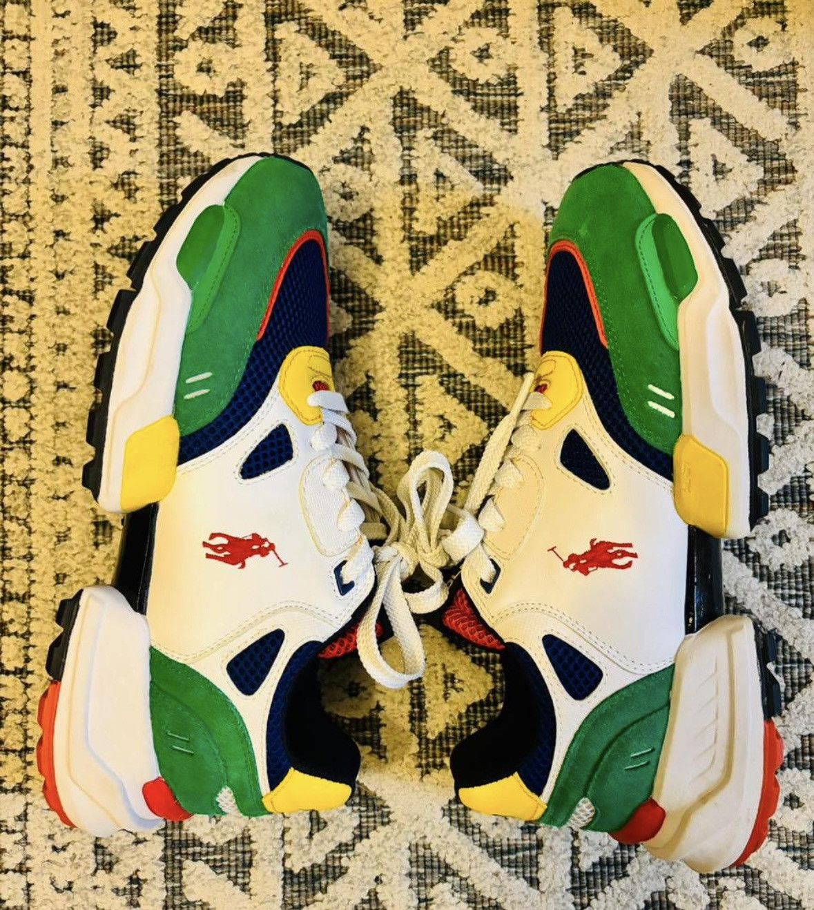 Polo Ralph Lauren Ralph lauren multi colored suede trainers. Size US 7.5 / EU 40-41 - 2 Thumbnail