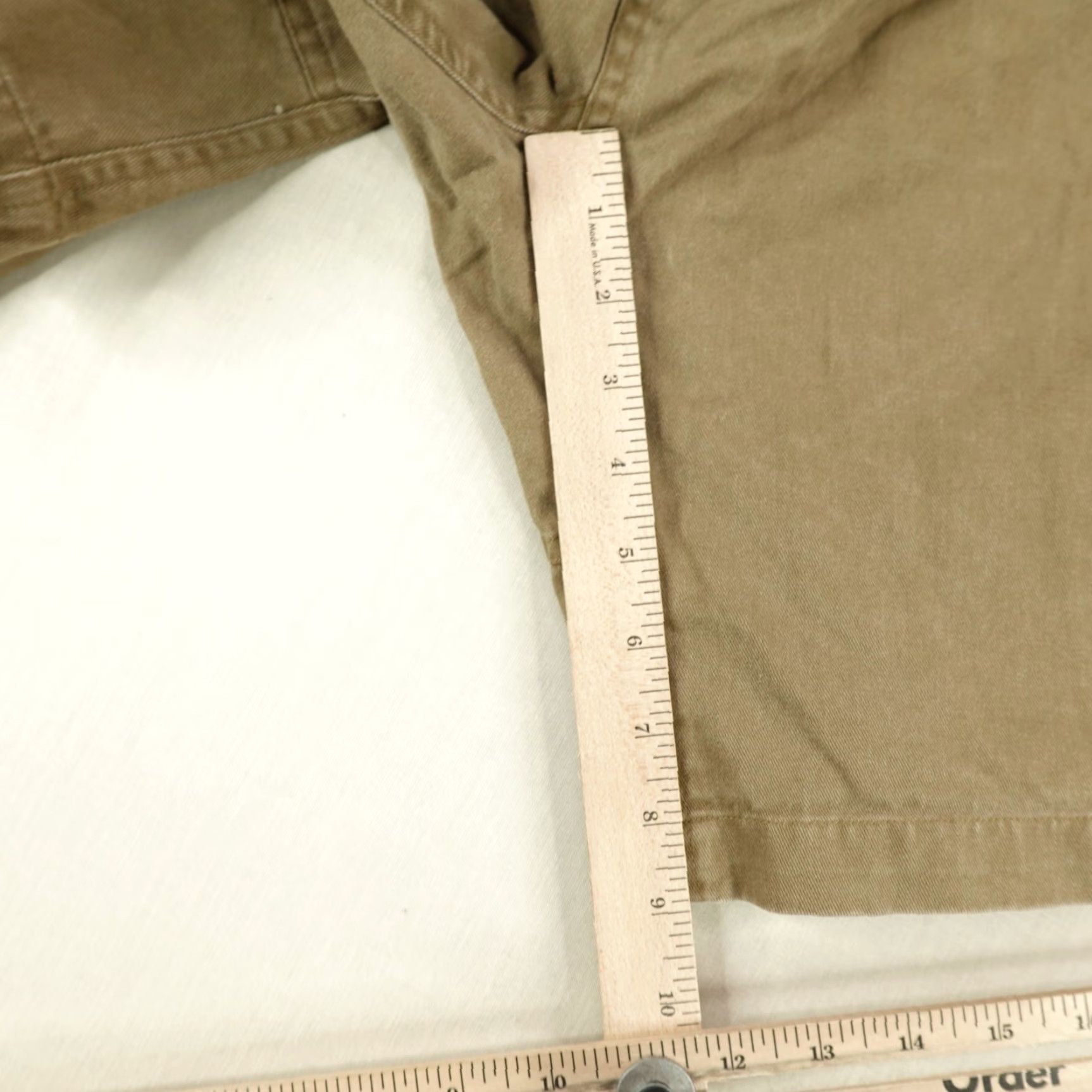 Marlboro VINTAGE Marlboro Shorts Mens Medium Brown Pleated Chino Belted Elastic Waist 90s Size US 29 - 7 Thumbnail