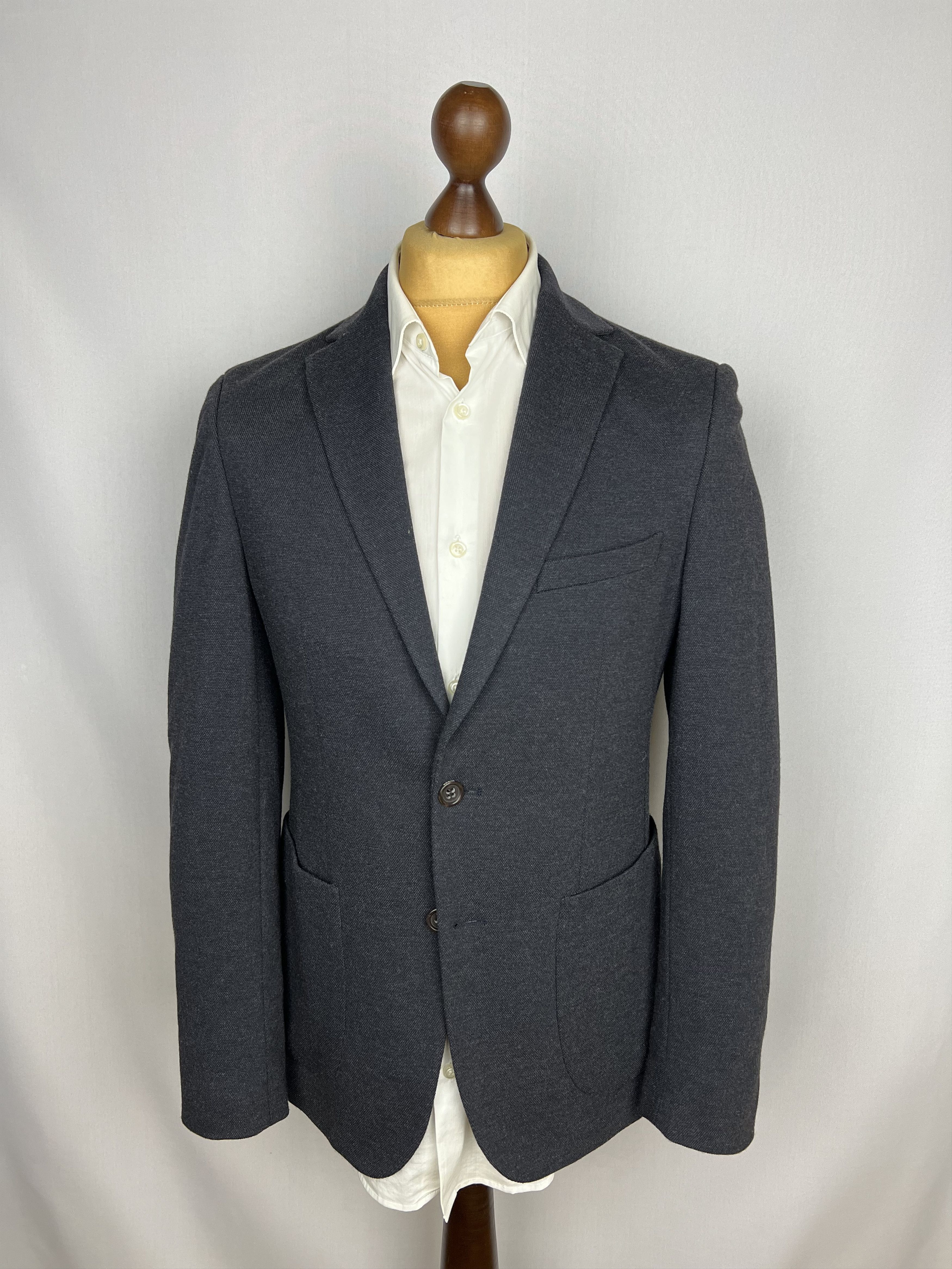 Bogner Modern Solid Wool-Blend Patch Pockets Sport Coat Size 36R - 1 Thumbnail