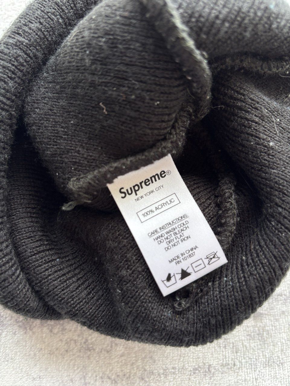 Supreme Supreme NY Patch Beanie Size ONE SIZE - 7 Thumbnail