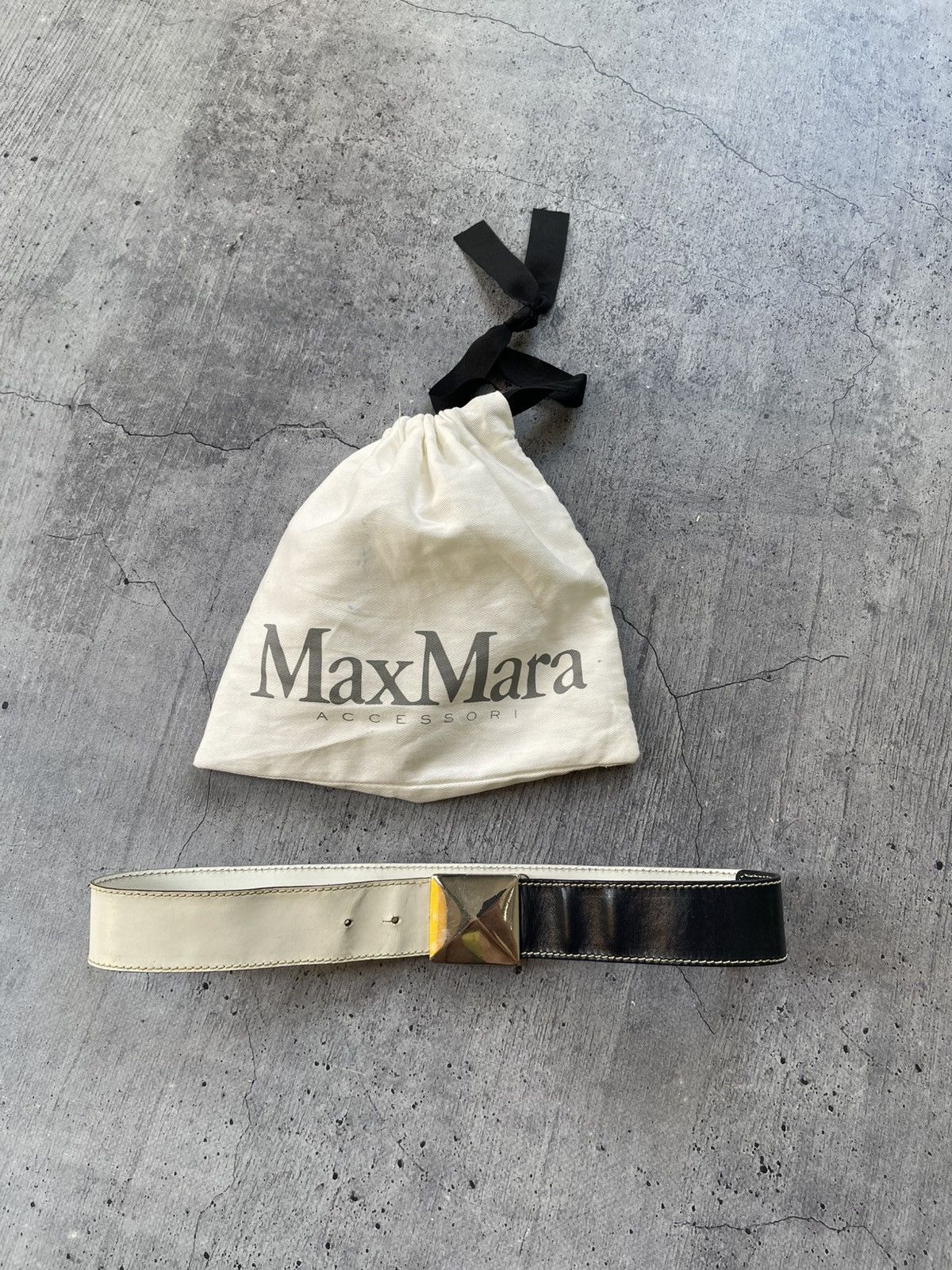 Max Mara New Plate 15 Max Mara Sfilata Leather Belt | Grailed