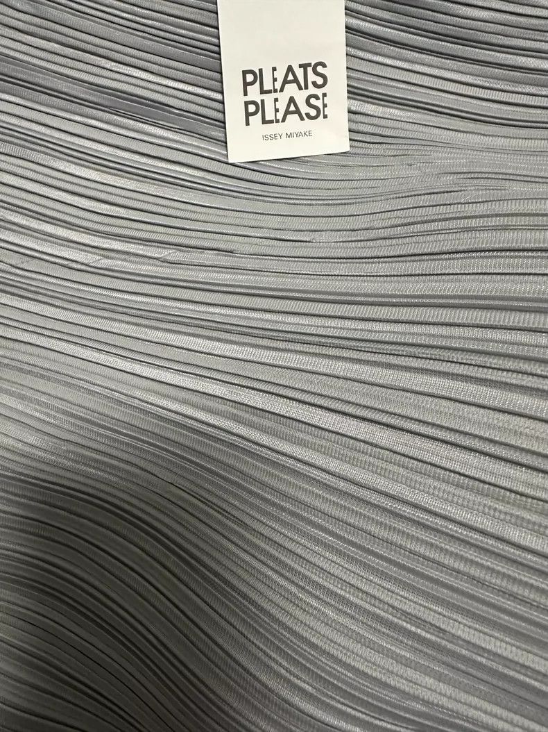 Issey Miyake Issey Miyake size:3 Grey twill wide-leg pants Size 22" - 4 Thumbnail