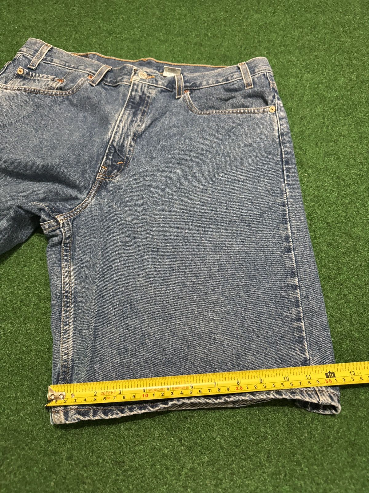 Levi's Vintage Clothing Levis 550 Relaxed Baggy Jorts 38 Light Y2K 11” Denim Shorts Size US 38 / EU 54 - 8 Thumbnail