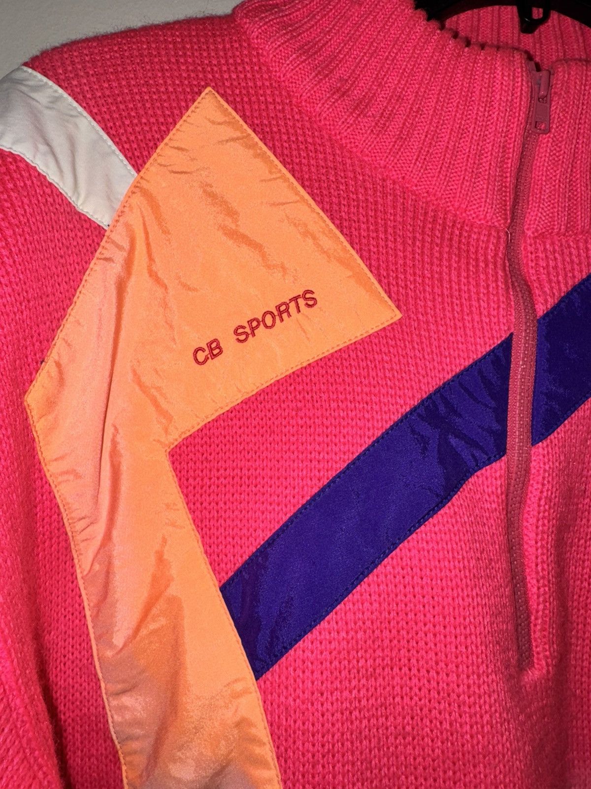 CB Sports Vintage Women’s CB Wool Half Zip Size M / US 6-8 / IT 42-44 - 4 Thumbnail