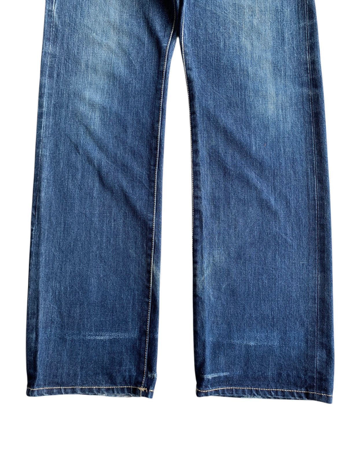 Other RARE BLACK FRAME SELVEDGE BUCKLE BACK FADED DISTRESSED DENIM Size US 32 / EU 48 - 7 Thumbnail