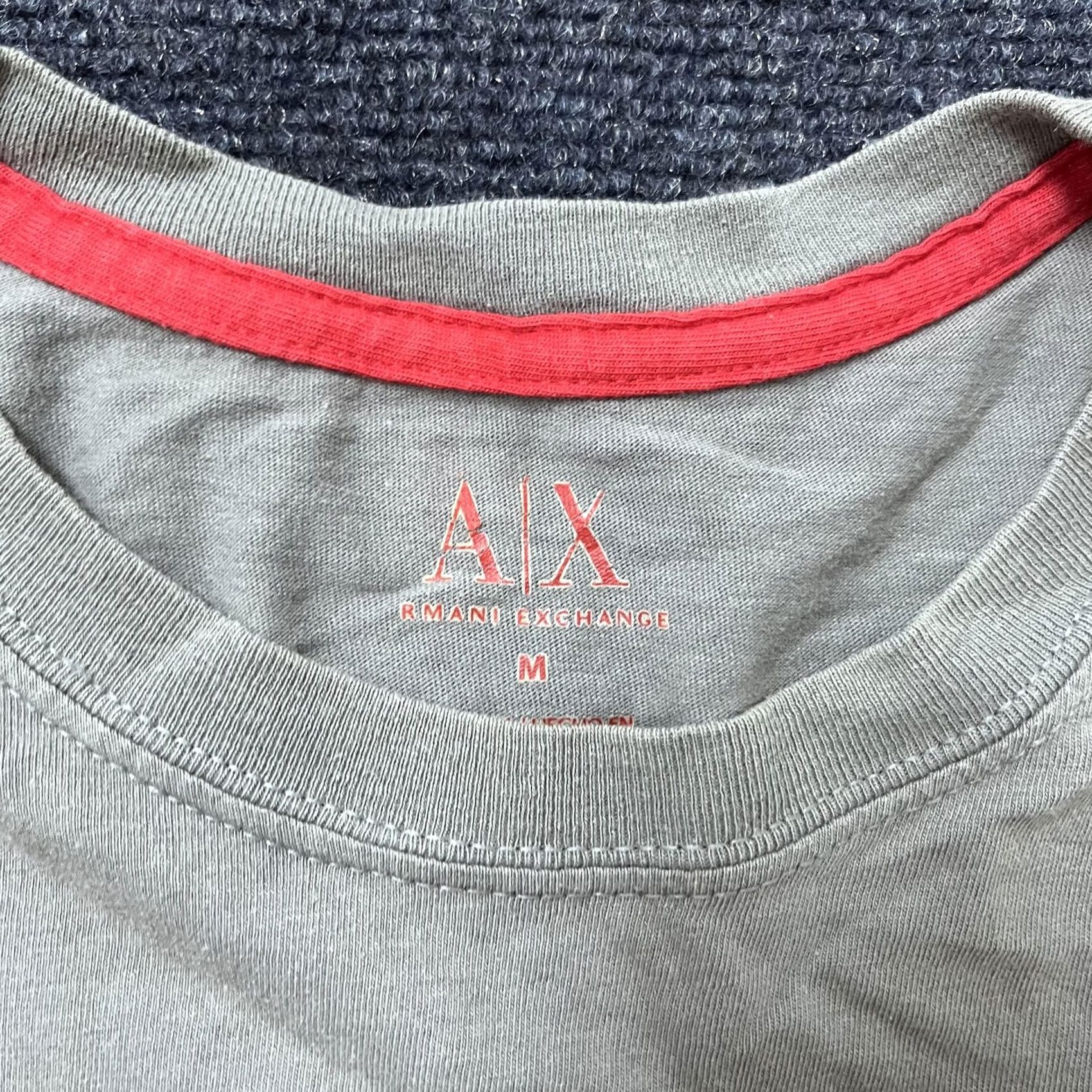 Armani Exchange Armani Exchange Shirt Mens M Gray Red Graphic New York 1991 AX Tee Crewneck Size US M / EU 48-50 / 2 - 2 Thumbnail