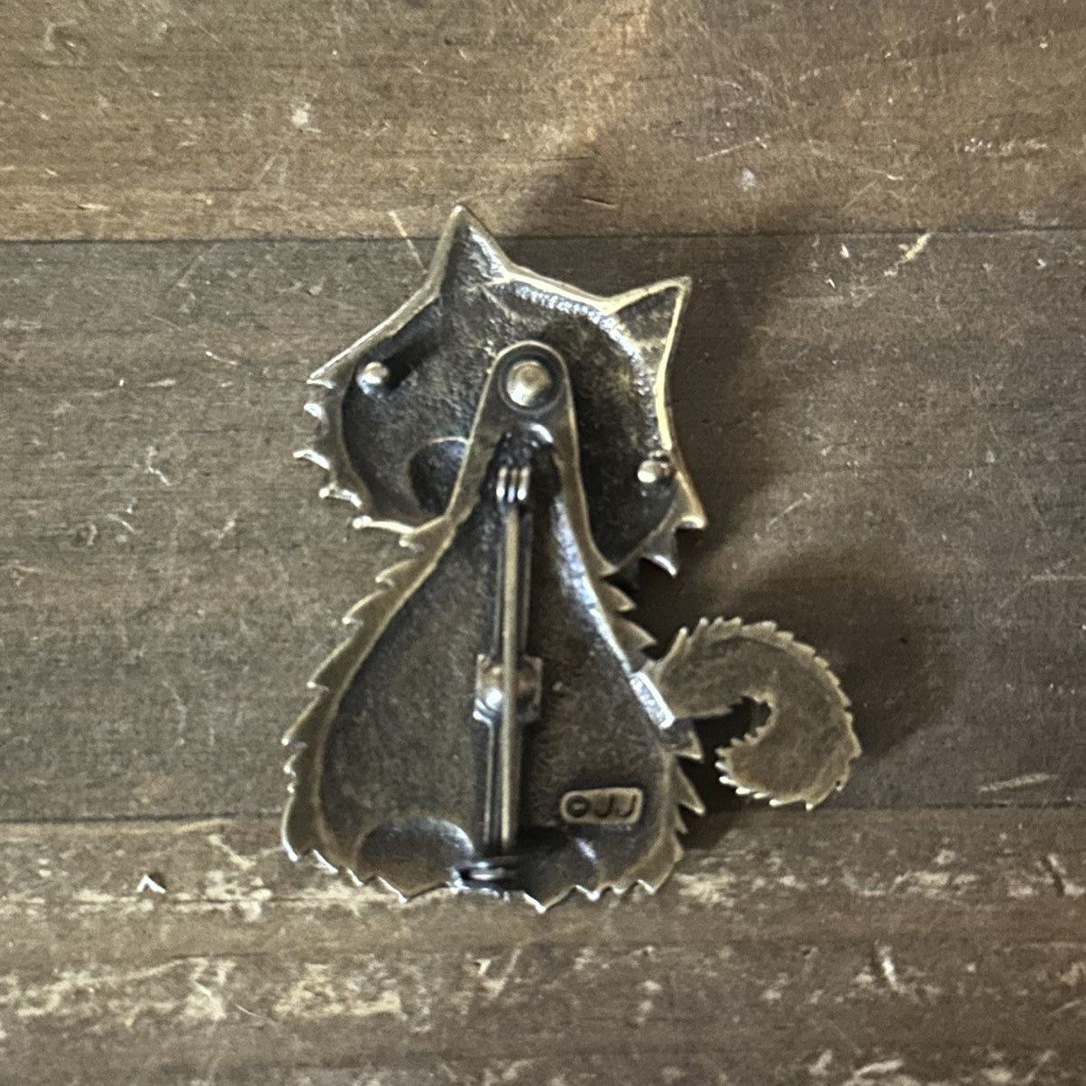Other × Vintage Vintage Jonette Jewelry articulated googly eyed cat brooch Size ONE SIZE - 4 Thumbnail