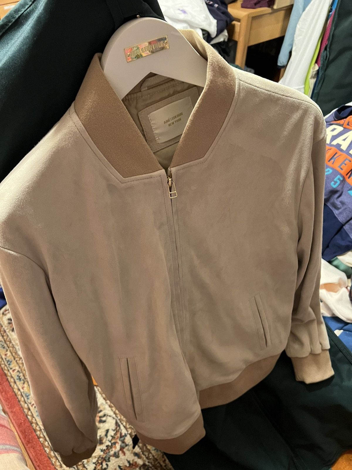 Aime Leon Dore Suede Bomber Jacket - L Size US L / EU 52-54 / 3 - 6 Thumbnail