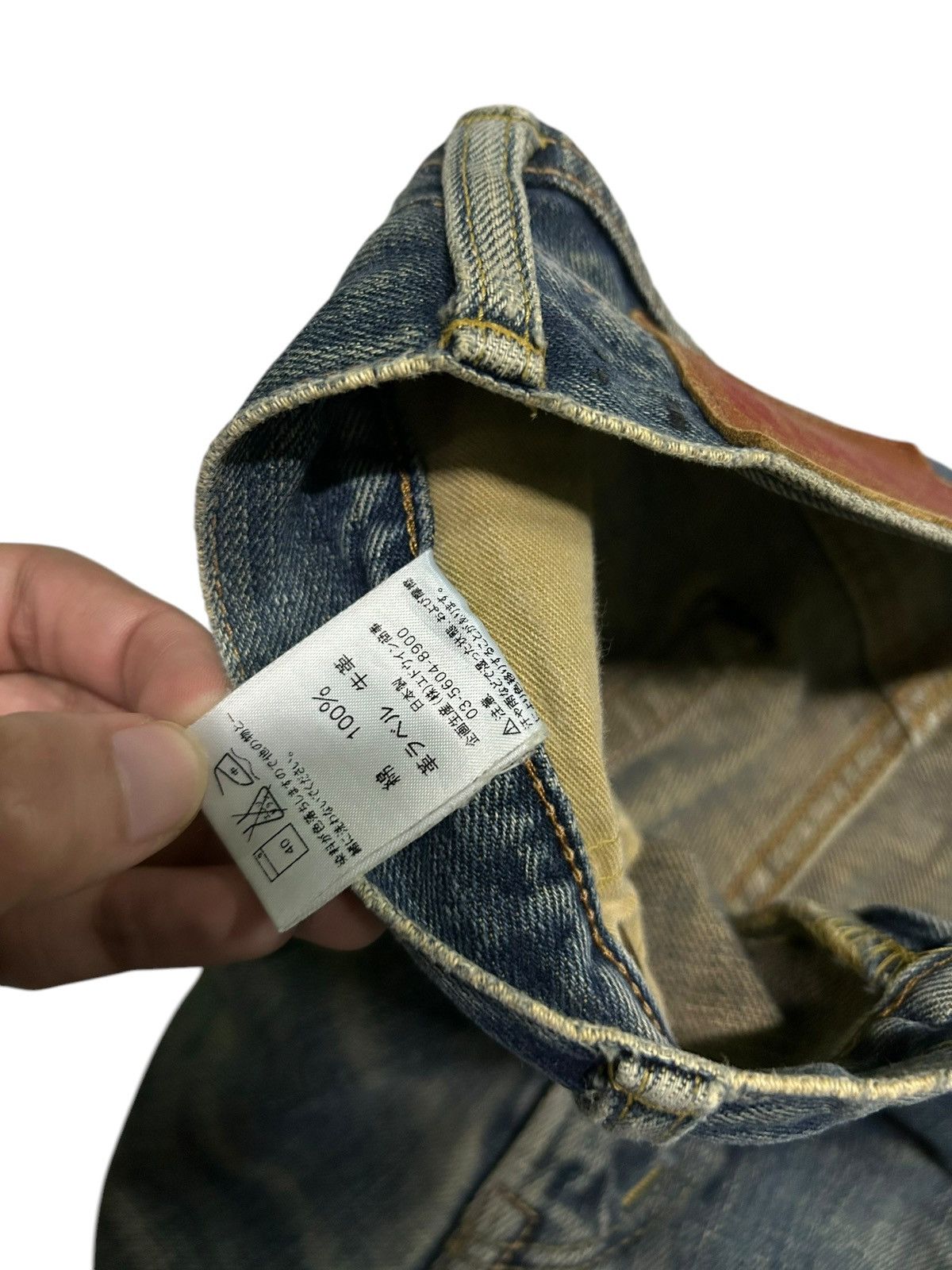 Japanese Brand × Kapital × Vintage Edwin Selvedge Distressed Rusty mud Wash Denim Size US 28 / EU 44 - 18 Thumbnail