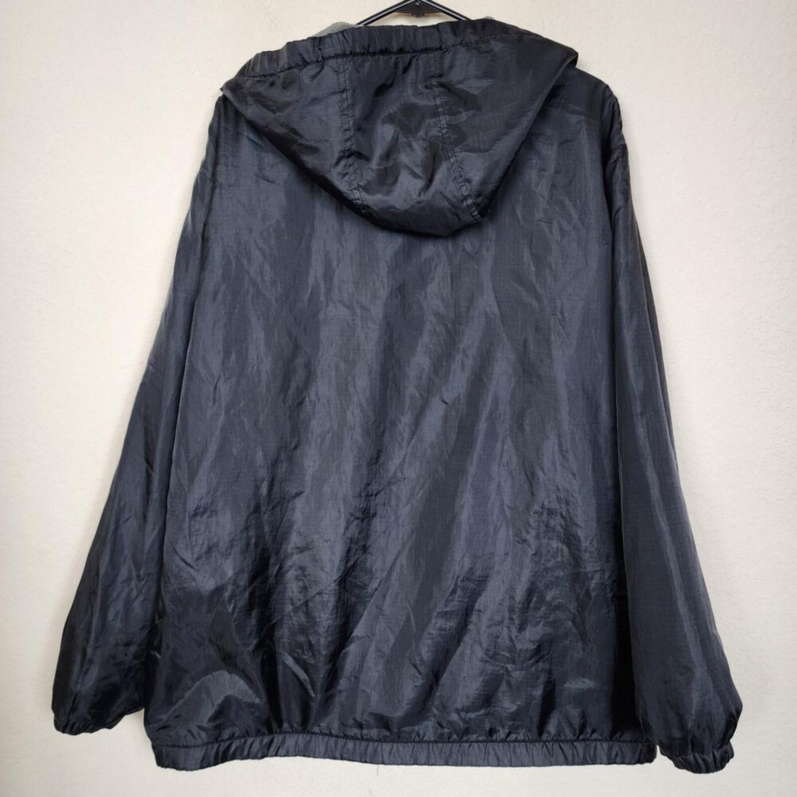 Farm Rio Rigo Medium Black Windbreaker Jacket Size US M / EU 48-50 / 2 - 2 Thumbnail