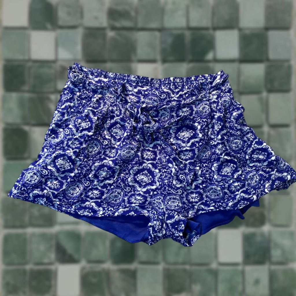 Vintage VINTAGE Miami Shorts Womens Juniors Medium Blue Stretch Bermuda Denim Shorts Beach Casual Mens? Womens? Size 32" / US 10 / IT 46 - 1 Thumbnail