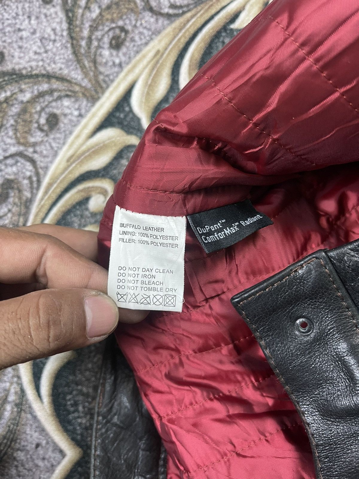 DuPont × WEST RIDE West Ride Dupont Buffalo Leather Racing Motorcycle Size US 31 - 9 Thumbnail