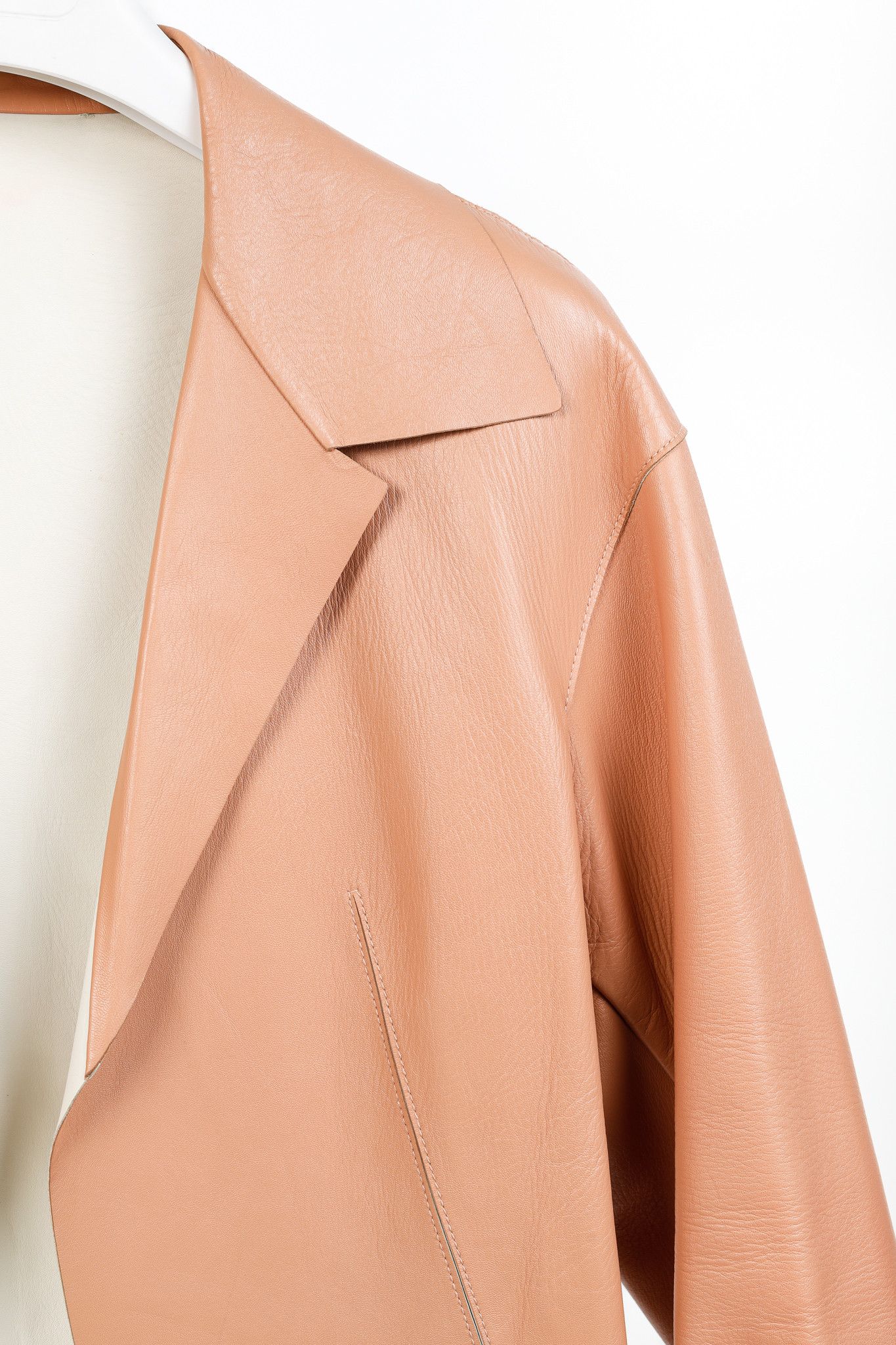 Marni Marni R/15 Peach Leather Tulip-Print Jacket Size S / US 4 / IT 40 - 5 Thumbnail