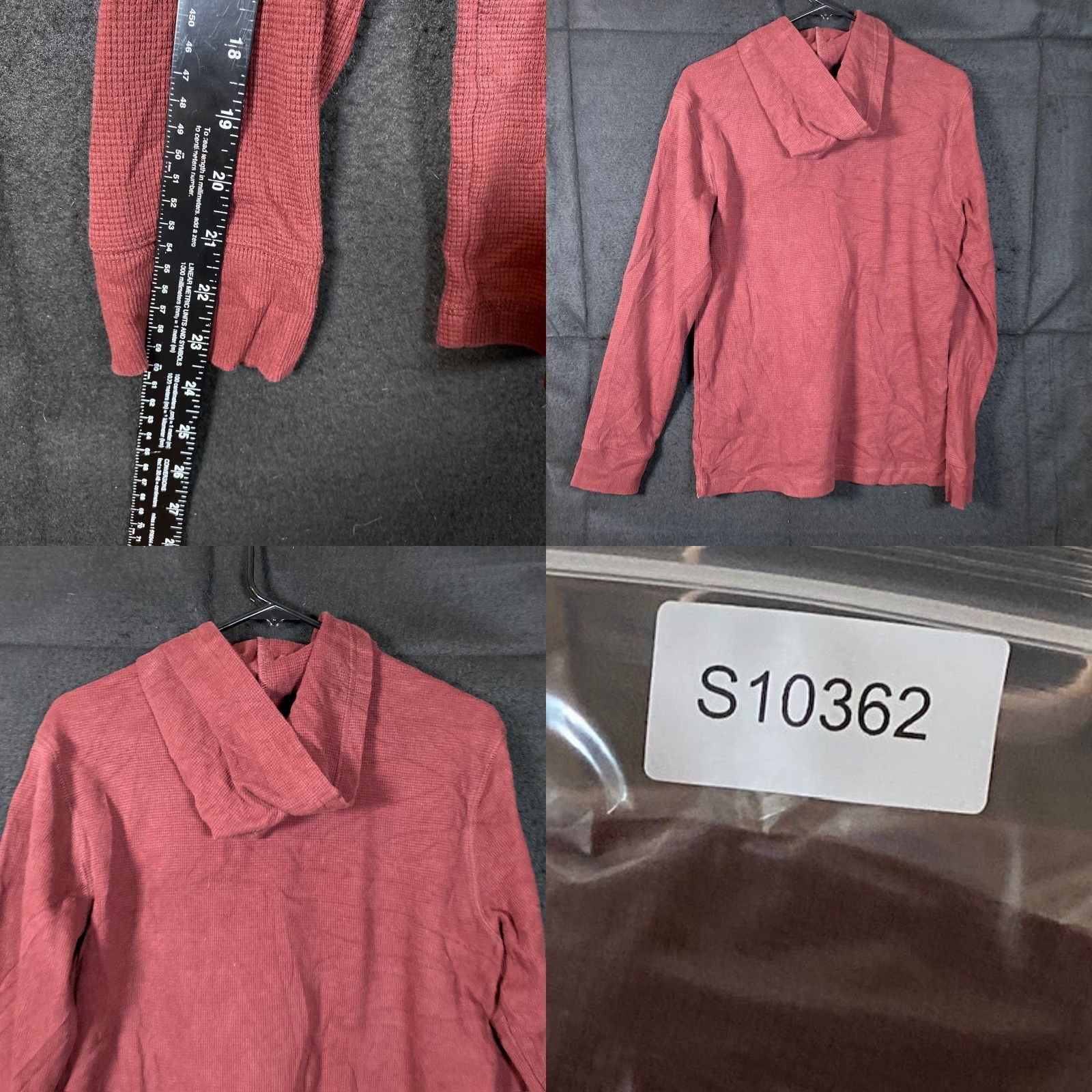 Eddie Bauer Eddie Bauer Mens Sweater Hoodie Maroon Pullover Henley Cotton Blend Small Size US S / EU 44-46 / 1 - 8 Thumbnail