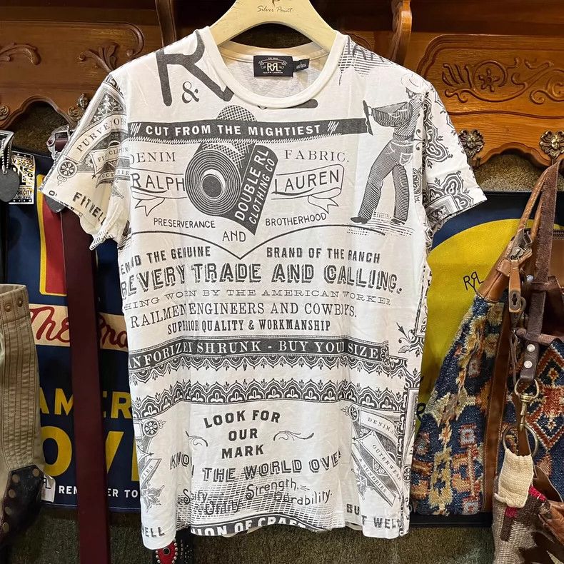 RRL Ralph Lauren RRL Double RL Ralph Lauren Short Sleeve T-Shirt - dmc Size US L / EU 52-54 / 3 - 1 Thumbnail