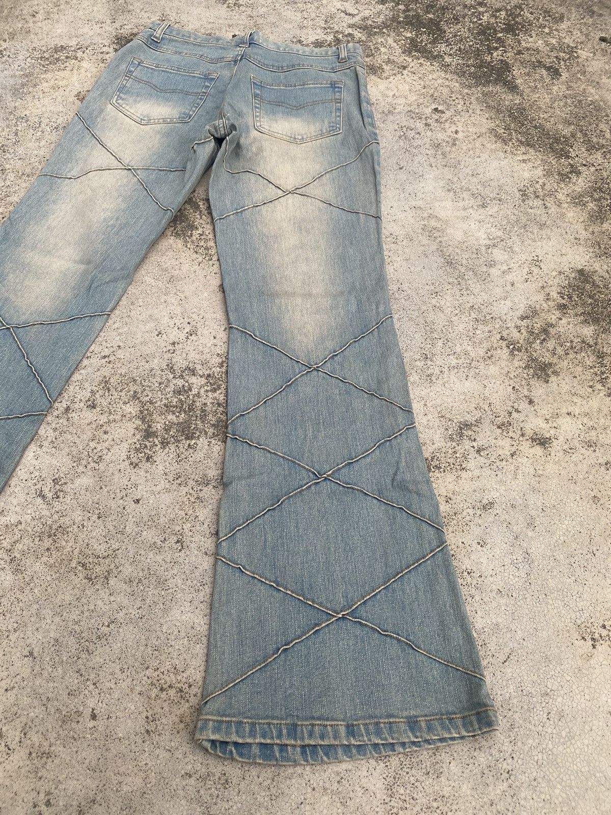 If Six Was Nine × Japanese Brand × Uniqlo Flare Jeans Uniqlo Hagi Mud Clawmark Bootcut Size US 28 / EU 44 - 14 Thumbnail