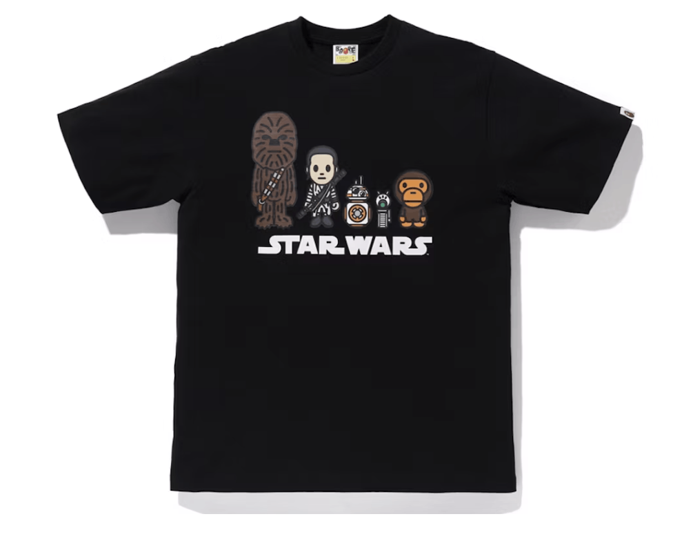 Bape × Star Wars BAPE x Star Wars Republic Tee Black Size US M / EU 48-50 / 2 - 1 Thumbnail