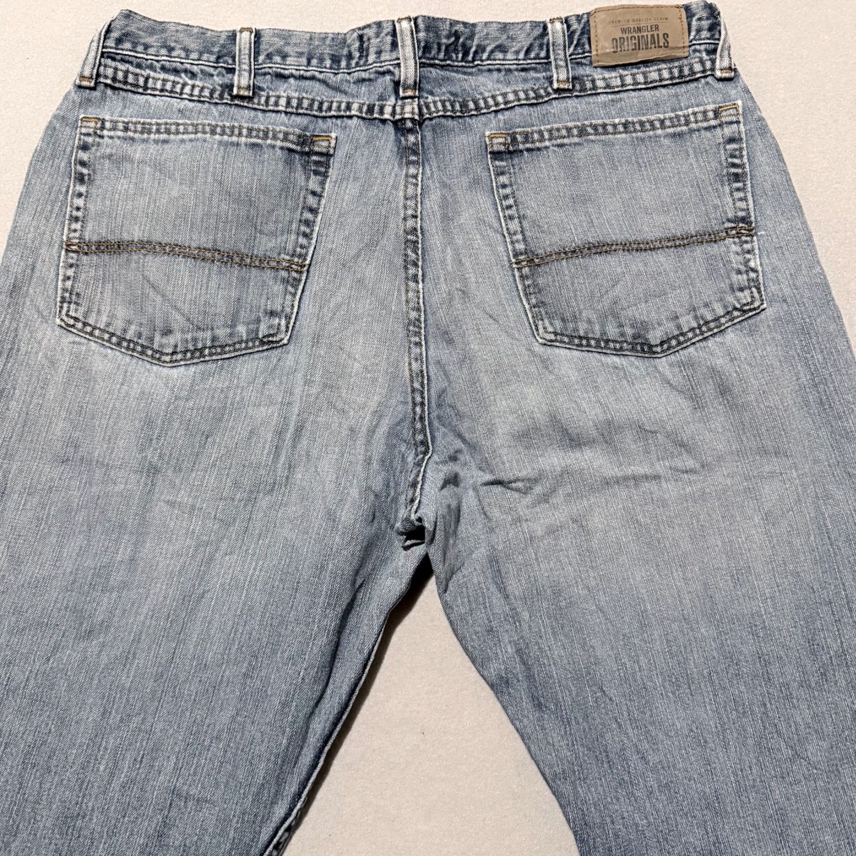 Wrangler Wrangler Jeans Men's Blue Denim Relaxed Boot Cut 36x30 - 5-Pocket Design - Wrangler Originals - Jeans - Blue - Men Size US 36 / EU 52 - 4 Thumbnail