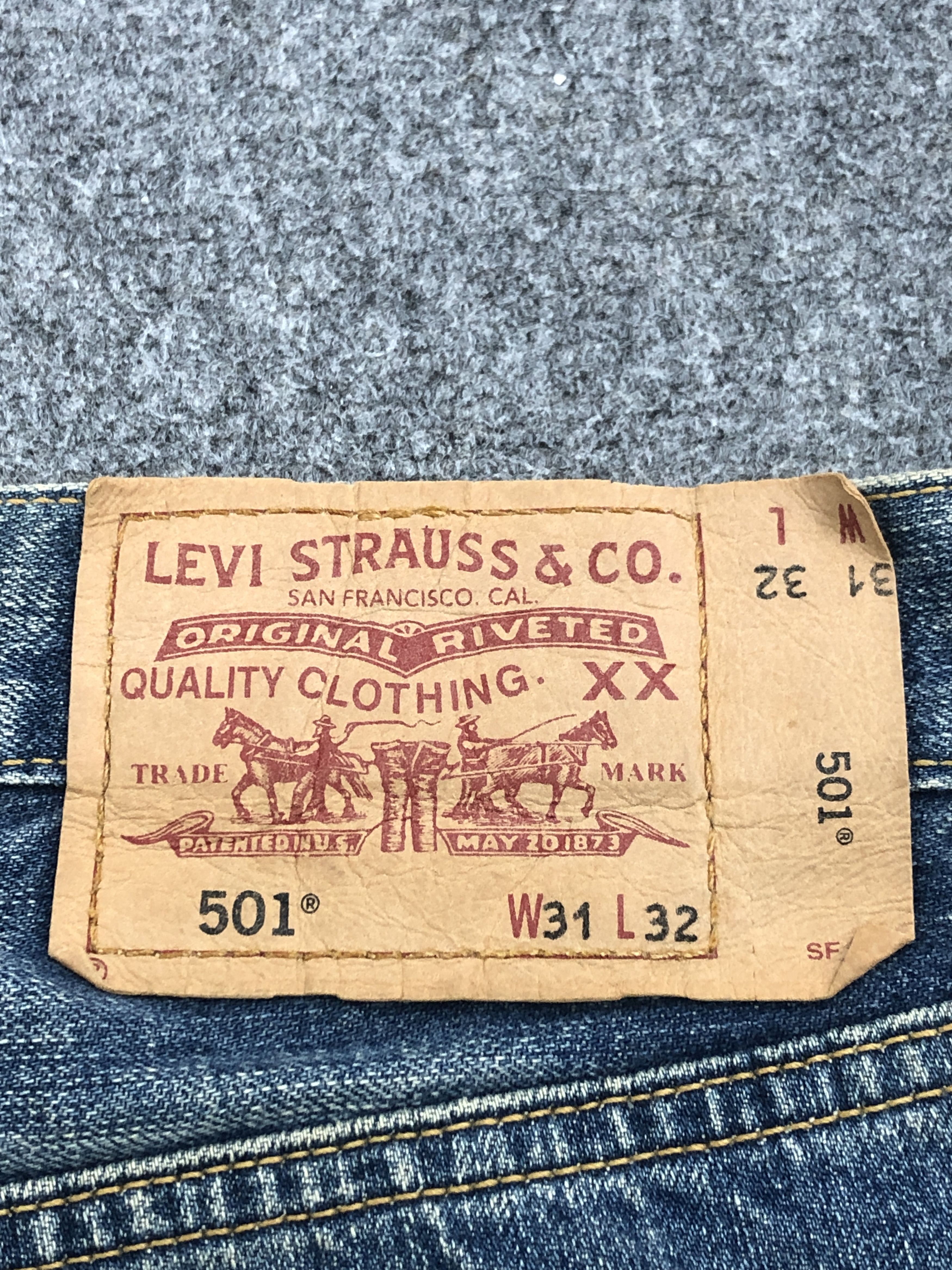 Levi's × Vintage Distressed Vintage Levis 501 Stone Washed Jeans Size US 32 / EU 48 - 5 Thumbnail