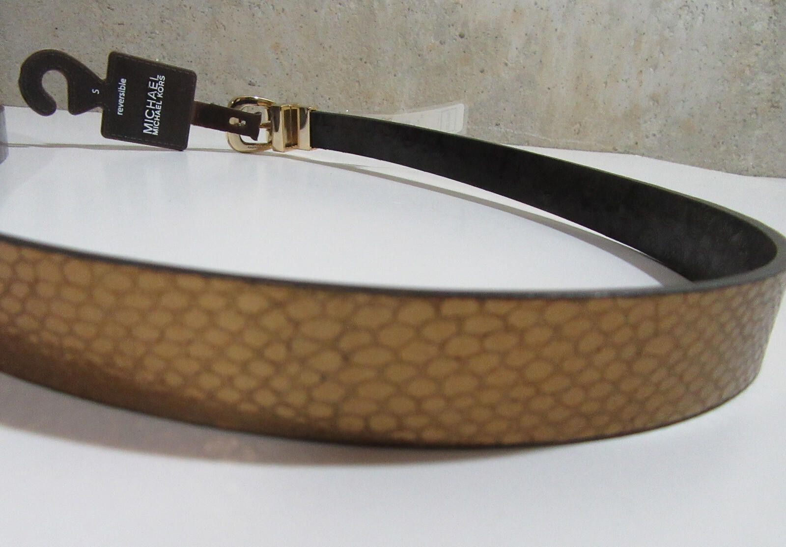 Michael Kors Michael Kors Monogram Logo Womens Reversible Belt Small New Size ONE SIZE - 3 Thumbnail