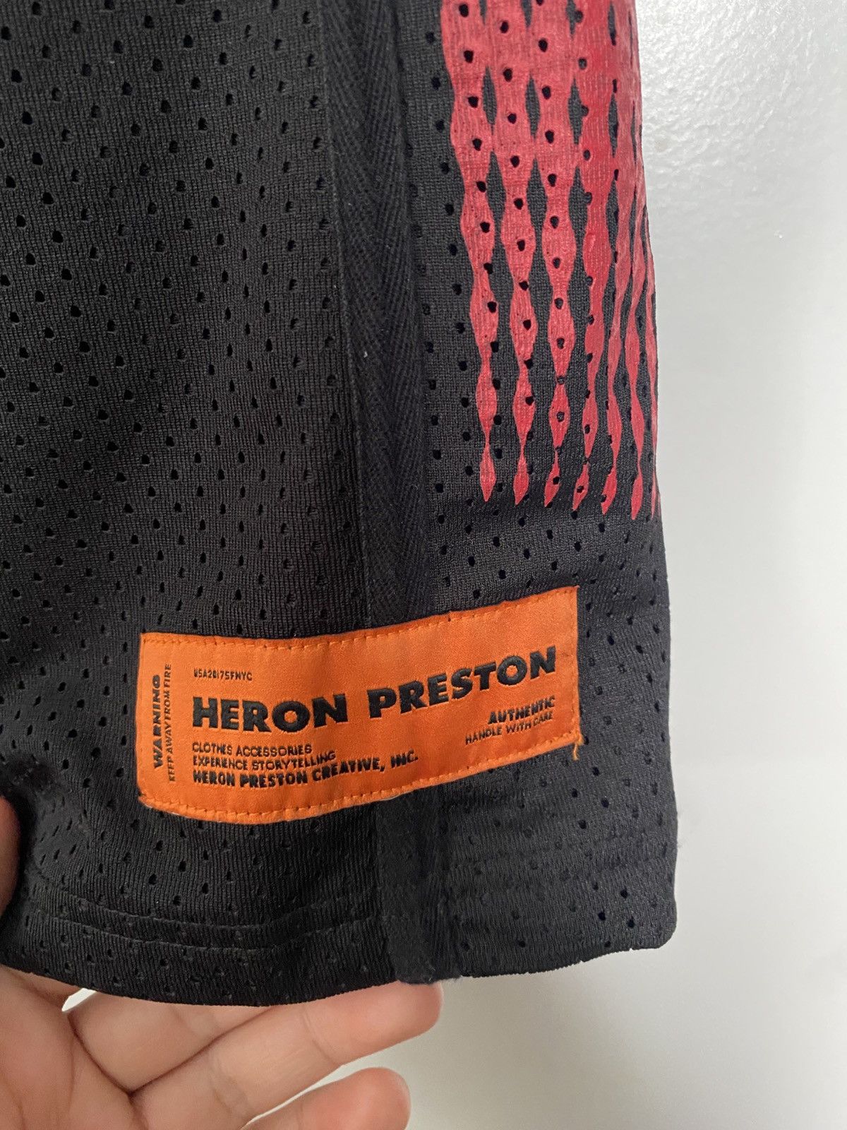 Heron Preston Heron Preston Black Mesh Shorts Size US 30 / EU 46 - 3 Thumbnail