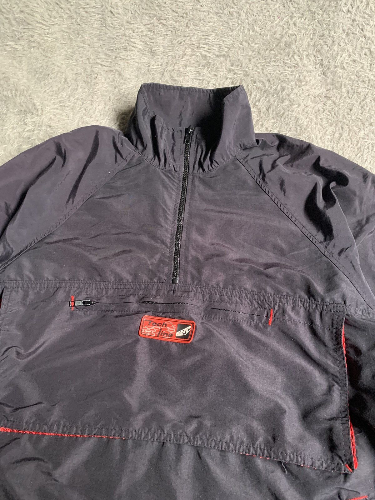Hook-Ups Vintage 90s SMP Skateboard Tech Line Half Zip Jacket Cagoule Size US L / EU 52-54 / 3 - 4 Thumbnail