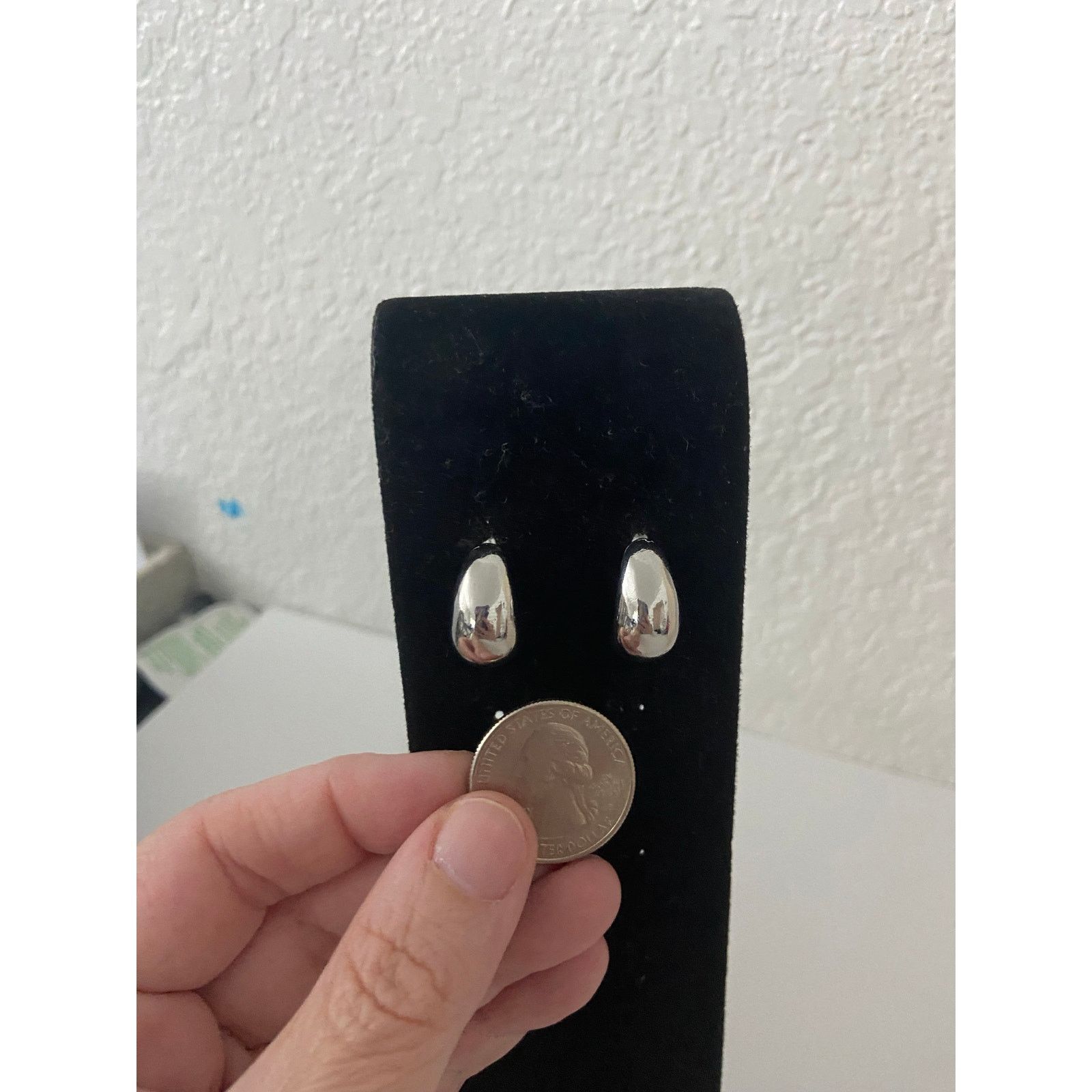 Other Teardrop earrings Silver tone Size ONE SIZE - 2 Thumbnail