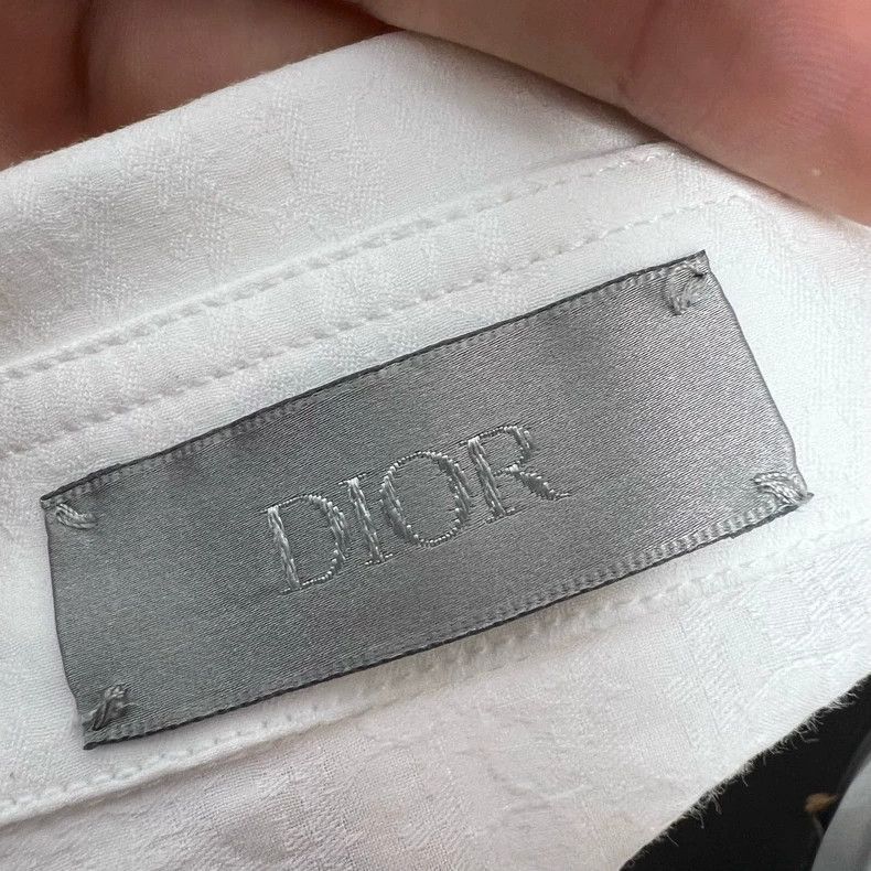 Dior Dior White Logo Hidden Button Shirt Jacket Size US M / EU 48-50 / 2 - 3 Thumbnail