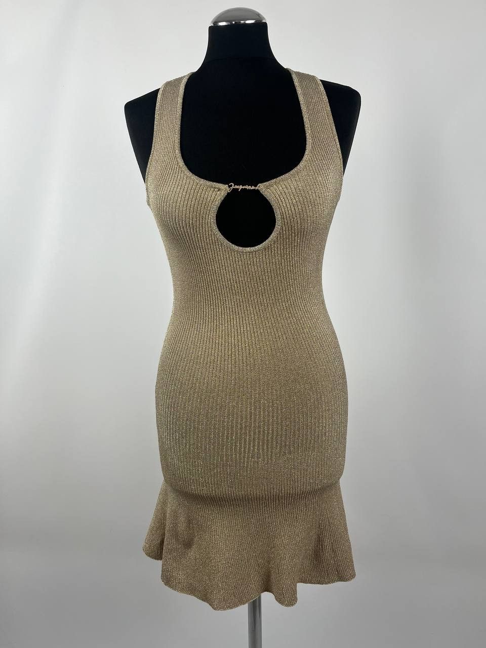 Jacquemus Jacquemus Gold Guirlande 'La Mini Robe Brilho' Minidress Size XS / US 0-2 / IT 36-38 - 1 Thumbnail