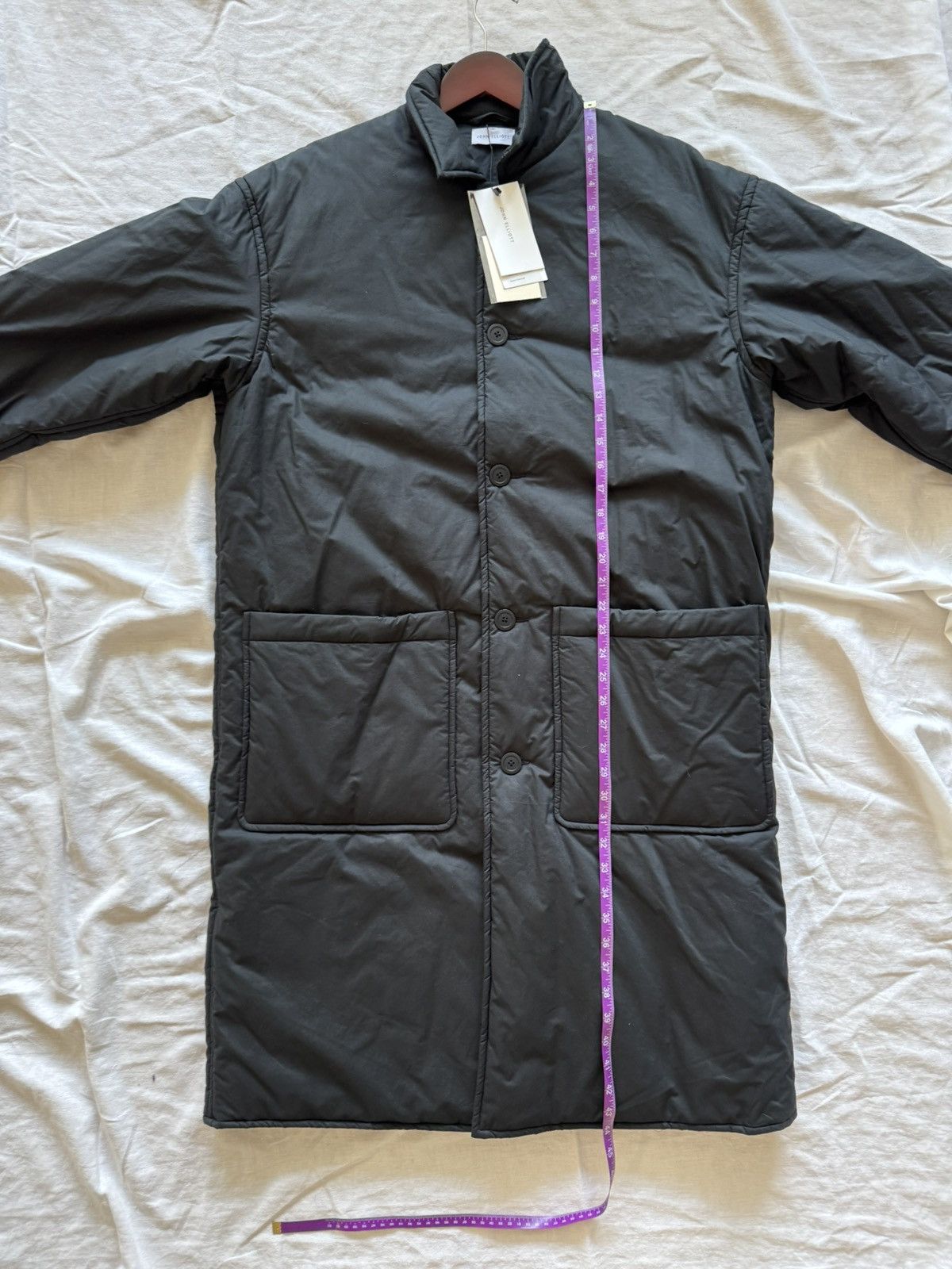 John Elliott FW22 Padded Long Coat Size 2 Black NEW Size US M / EU 48-50 / 2 - 10 Thumbnail