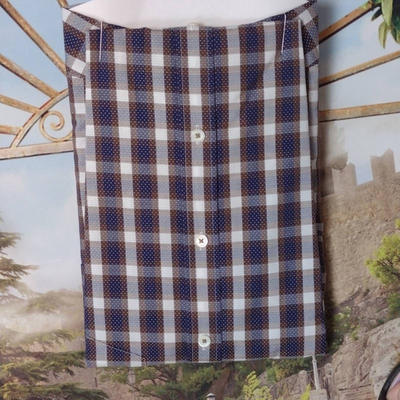 BUGATCHI Bugatchi long sleeve mens dress shirt size medium Size US M / EU 48-50 / 2 - 3 Thumbnail