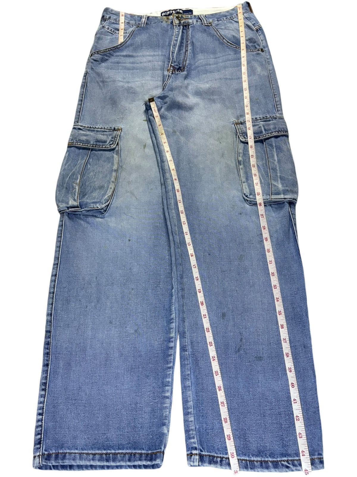 Japanese Brand Vintage Japanese Brand Mud Wash Loose Cargo Jeans Size US 32 / EU 48 - 13 Thumbnail