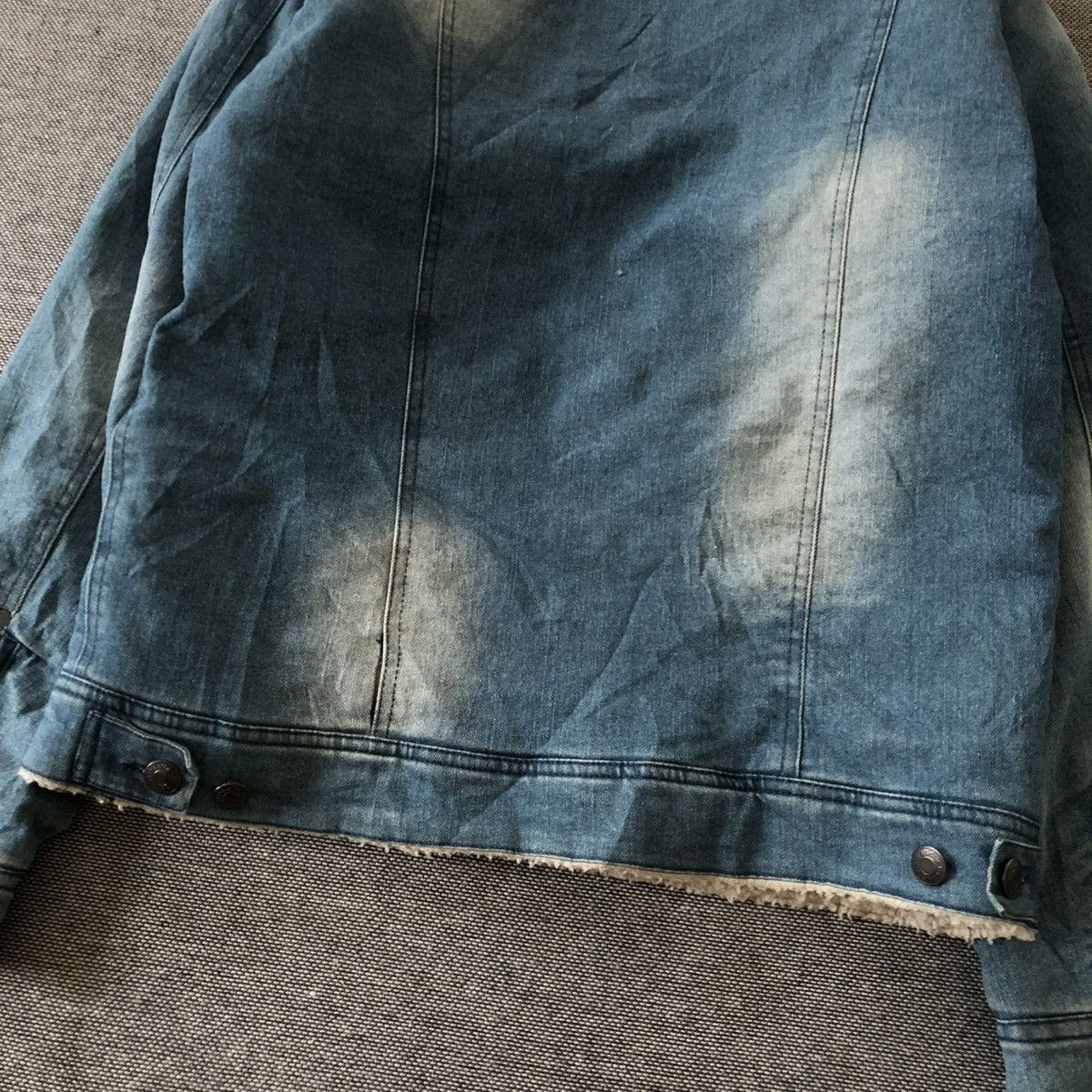 In The Attic IN THE ATTIC Shearling Style Collar Denim Jacket Size US L / EU 52-54 / 3 - 9 Thumbnail