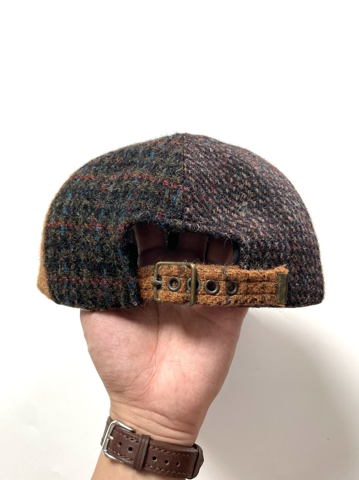 Harris Tweed Harris Tweed Patchwork Wool Hat Size ONE SIZE - 6 Thumbnail