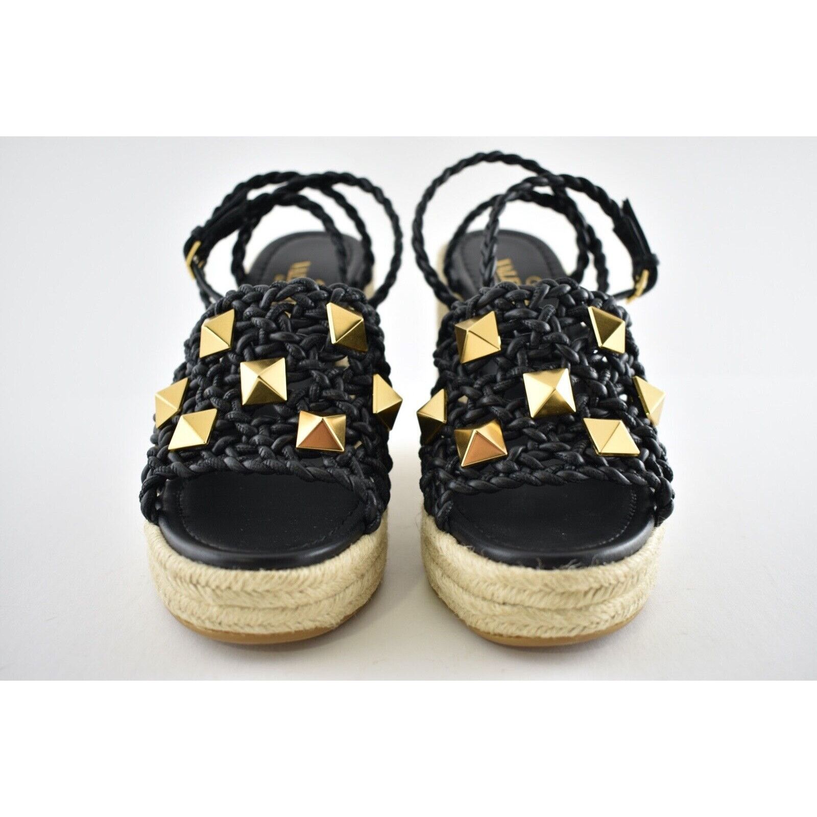 Valentino Rockstud Roman Stud Espadrille Wedge Lace Up Sandal 40 Size US 10 / IT 40 - 4 Thumbnail